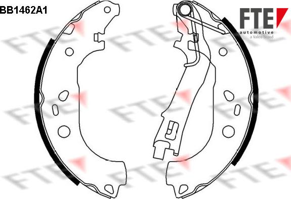 FTE BB1462A1 - Комплект тормозных колодок, барабанные autospares.lv