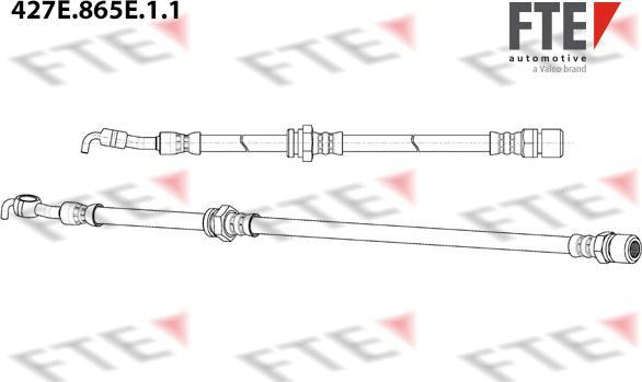 FTE 9240956 - Тормозной шланг autospares.lv