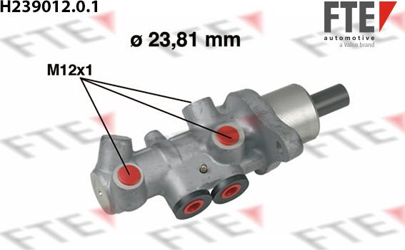 FTE H239012.0.1 - Главный тормозной цилиндр autospares.lv