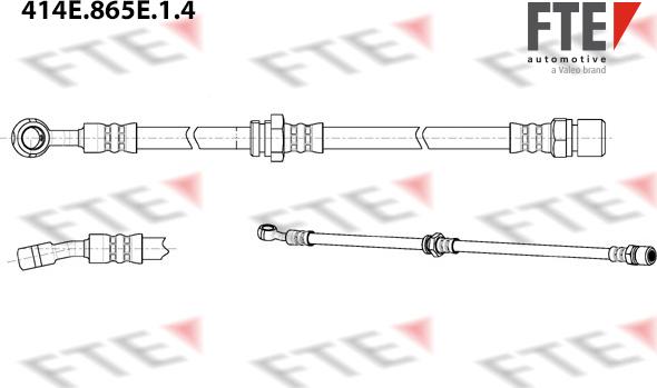 FTE 414E.865E.1.4 - Тормозной шланг autospares.lv