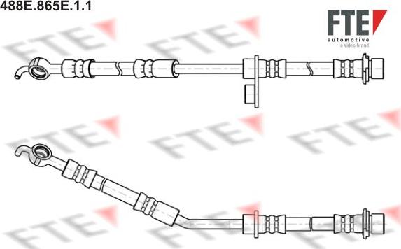 FTE 488E.865E.1.1 - Тормозной шланг autospares.lv