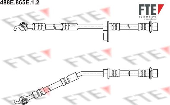 FTE 488E.865E.1.2 - Тормозной шланг autospares.lv