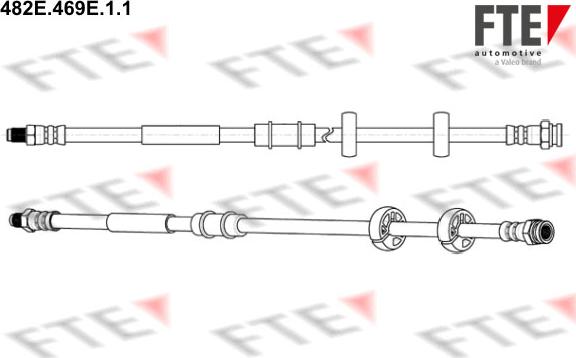 FTE 482E.469E.1.1 - Тормозной шланг autospares.lv