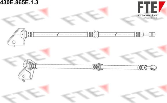 FTE 430E.865E.1.3 - Тормозной шланг autospares.lv