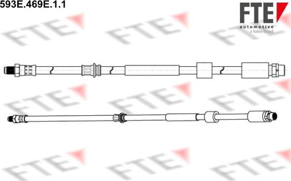 FTE 593E.469E.1.1 - Тормозной шланг autospares.lv