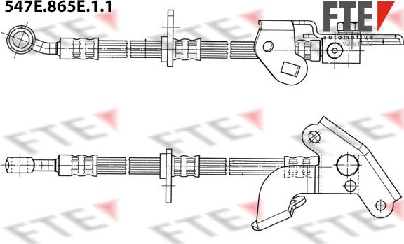 FTE 547E.865E.1.1 - Тормозной шланг autospares.lv