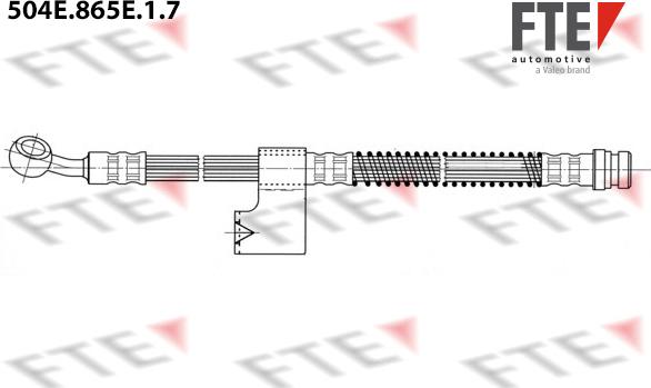 FTE 504E.865E.1.7 - Тормозной шланг autospares.lv