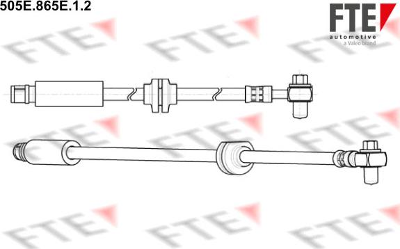 FTE 505E.865E.1.2 - Тормозной шланг autospares.lv