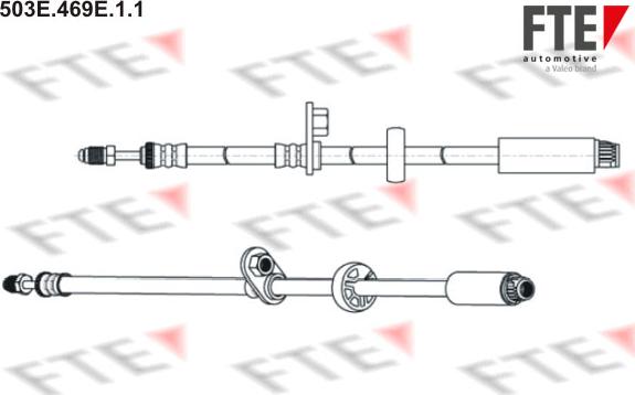 FTE 503E.469E.1.1 - Тормозной шланг autospares.lv