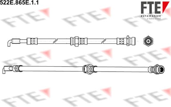 FTE 522E.865E.1.1 - Тормозной шланг autospares.lv