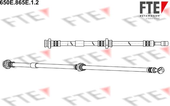 FTE 650E.865E.1.2 - Тормозной шланг autospares.lv