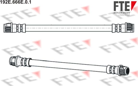 FTE 192E.666E.0.1 - Тормозной шланг autospares.lv