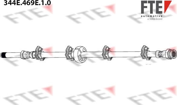 FTE 344E.469E.1.0 - Тормозной шланг autospares.lv