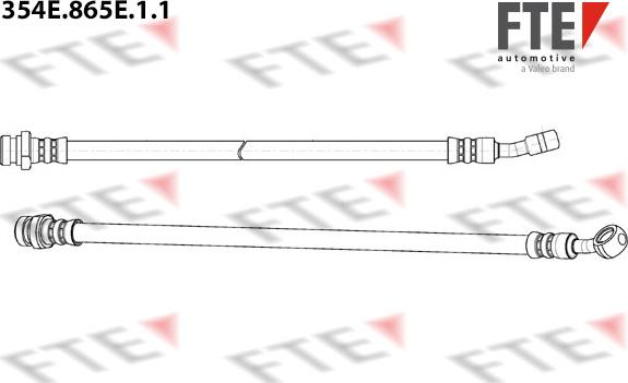 FTE 354E.865E.1.1 - Тормозной шланг autospares.lv