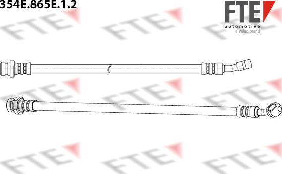 FTE 9240526 - Тормозной шланг autospares.lv