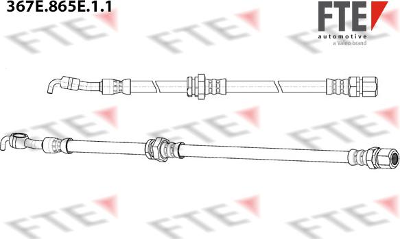 FTE 367E.865E.1.1 - Тормозной шланг autospares.lv