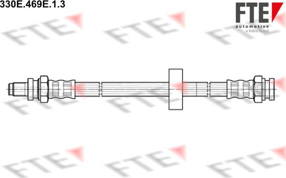 FTE 330E.469E.1.3 - Тормозной шланг autospares.lv