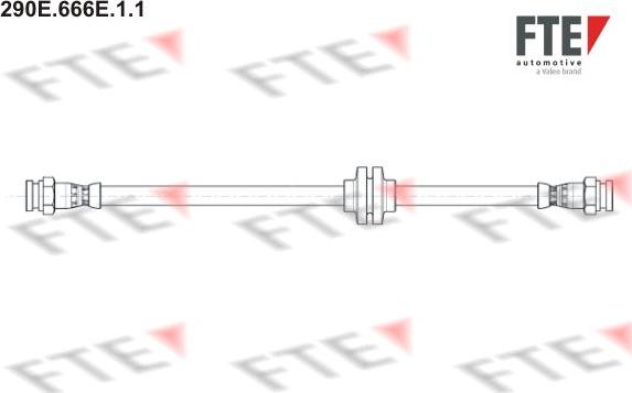 FTE 290E.666E.1.1 - Тормозной шланг autospares.lv