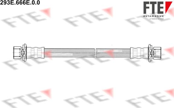 FTE 293E.666E.0.0 - Тормозной шланг autospares.lv