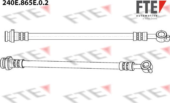 FTE 240E.865E.0.2 - Тормозной шланг autospares.lv