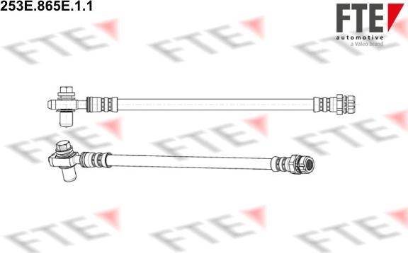 FTE 253E.865E.1.1 - Тормозной шланг autospares.lv