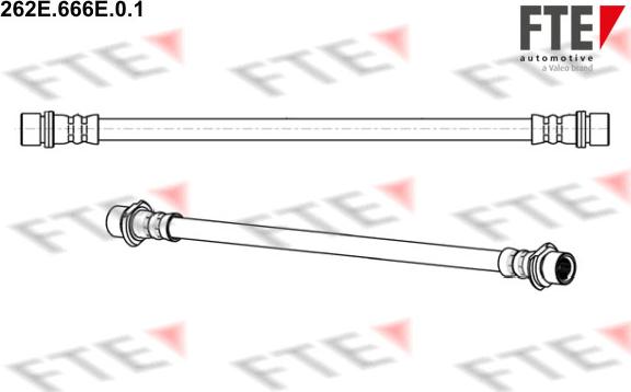 FTE 262E.666E.0.1 - Тормозной шланг autospares.lv