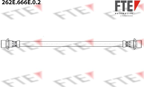 FTE 262E.666E.0.2 - Тормозной шланг autospares.lv