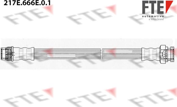 FTE 217E.666E.0.1 - Тормозной шланг autospares.lv