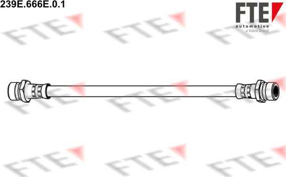 FTE 239E.666E.0.1 - Тормозной шланг autospares.lv