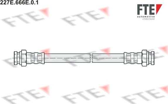 FTE 227E.666E.0.1 - Тормозной шланг autospares.lv