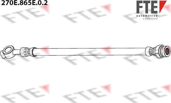 FTE 270E.865E.0.2 - Тормозной шланг autospares.lv