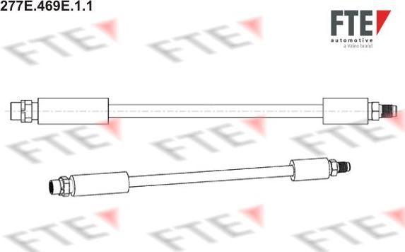 FTE 277E.469E.1.1 - Тормозной шланг autospares.lv