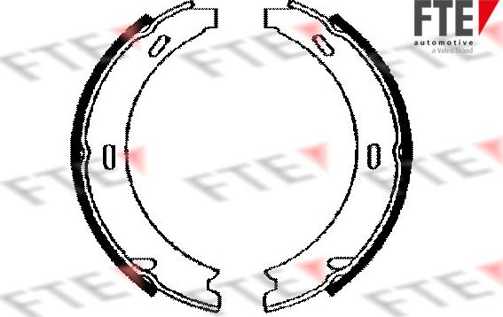 FTE BB1134A6 - Комплект тормозов, ручник, парковка autospares.lv