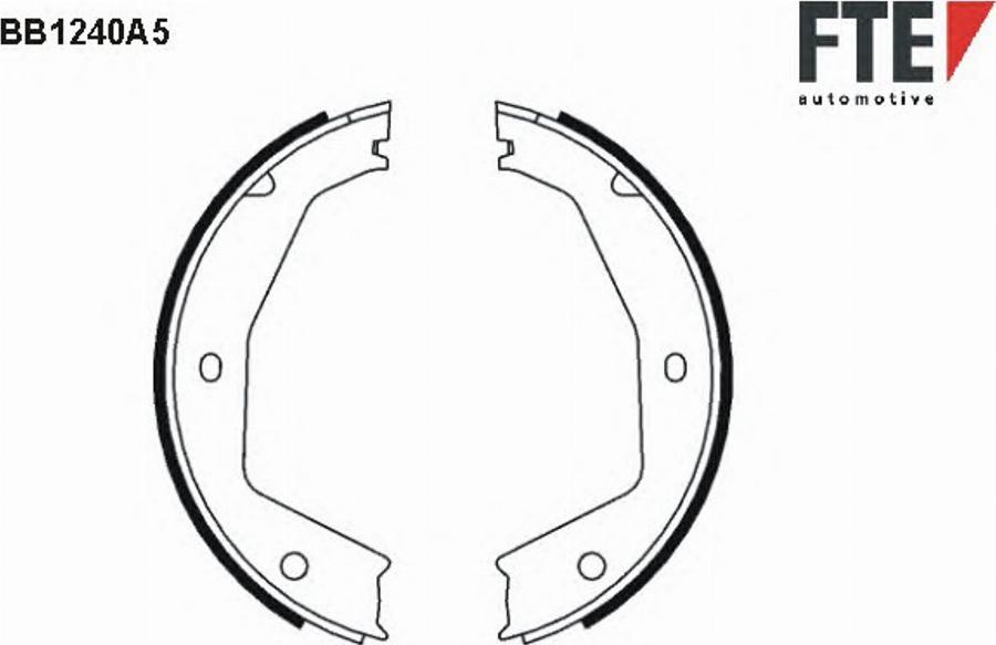 FTE BB1240A5 - Комплект тормозов, ручник, парковка autospares.lv