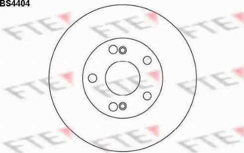 FTE BS4404 - Тормозной диск autospares.lv