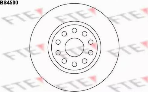 FTE BS4500 - Тормозной диск autospares.lv