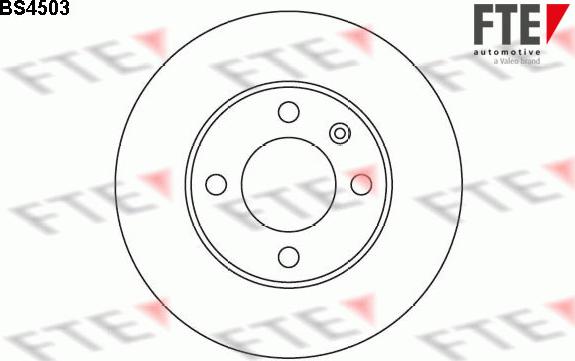 FTE BS4503 - Тормозной диск autospares.lv