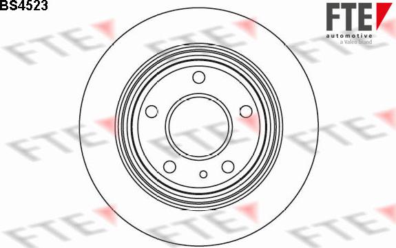 FTE BS4523 - Тормозной диск autospares.lv