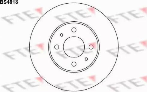 FTE BS4618 - Тормозной диск autospares.lv