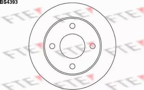 FTE BS4393 - Тормозной диск autospares.lv