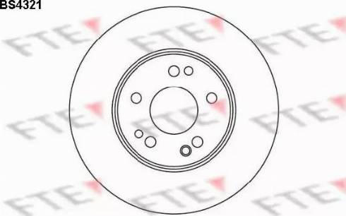 FTE BS4321 - Тормозной диск autospares.lv