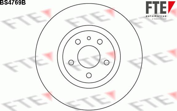 FTE BS4769B - Тормозной диск autospares.lv