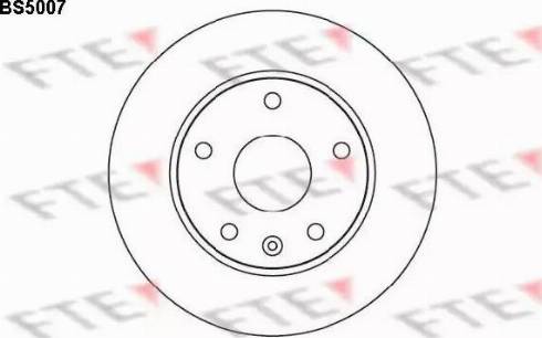 FTE BS5007 - Тормозной диск autospares.lv