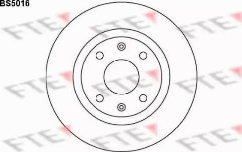 FTE BS5016 - Тормозной диск autospares.lv