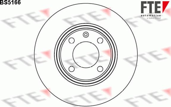 FTE BS5166 - Тормозной диск autospares.lv