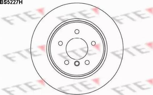 FTE BS5227H - Тормозной диск autospares.lv
