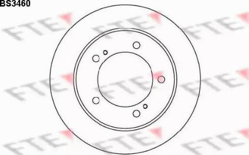 FTE BS3460 - Тормозной диск autospares.lv