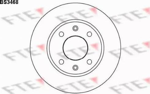 FTE BS3468 - Тормозной диск autospares.lv