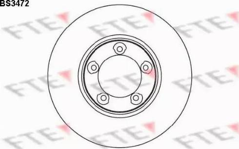 FTE BS3472 - Тормозной диск autospares.lv