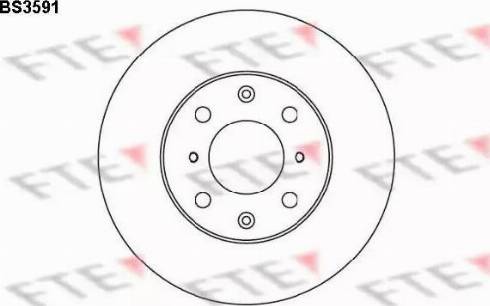 FTE BS3591 - Тормозной диск autospares.lv